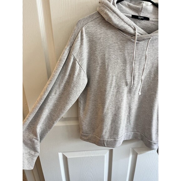 QUINCE SuperSoft Fleece Pullover Hoodie in Heather Grey - Size XS - Picture 3 of 8